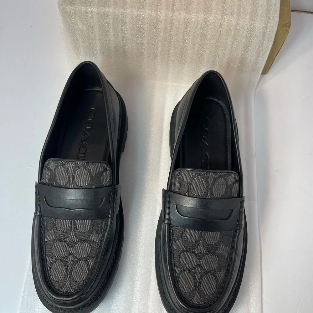 Coach Black and Gray Loafers for Men - Picture 5 of 16